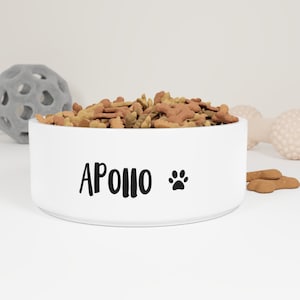 Personalized Dog Bowl Cat Pet Bowl with Name Gift for Pet Food Bowl Water Bowl Small Cat Bowls Ceramic