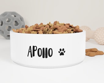 Personalized Dog Bowl Cat Pet Bowl with Name Gift for Pet Food Bowl Water Bowl Small Cat Bowls Ceramic