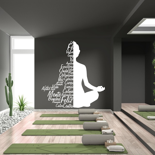 Yoga Wall Decal Etsy