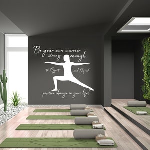 Yoga Wall Decal,yoga Quotes Wall Sticker,yoga Wall Art,meditation Wall ...