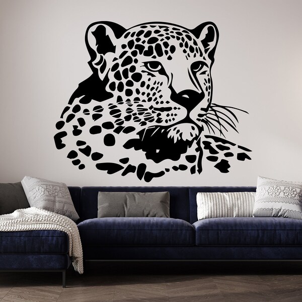 Leopard Wall Decal Etsy