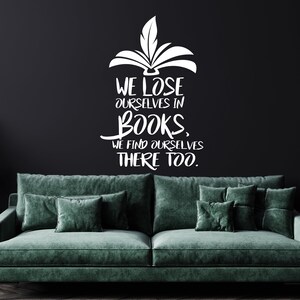 Book Wall Decal Book Wall Sticker Reading Book Decal Book Wall Sticker Vinyl  Letter Book Quotes Decal Reading Decal Vinyl Letter RE0014 