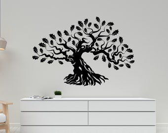 Tree Of Life Wall Decal,Metal Family Tree Wall Sticker,Tree Of Life Wall Art,Metal Wall Decoration,Family Tree Wall Sticker,Home Art  TR0009