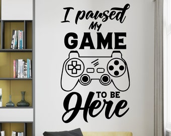 Gaming Zone Wall Decal,Gamer Wall Sticker,Boys Room Decal,Game Controller,Video Game Wall Decal,Vinyl Letter,Game Wall Decal GAM0004