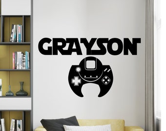 Personalized Game Wall Decal,Game Wall Art,Best Gamer Wall Sticker,Vinyl Letter,Video Game Wall Decal,Gaming Wall Decor,Window StickerGE0067