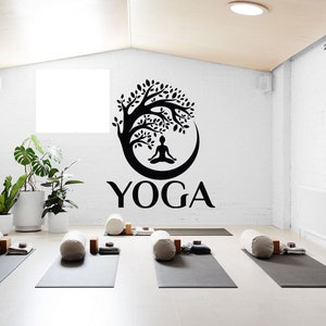 Yoga Wall Decal,yoga Quotes Wall Sticker,yoga Wall Art,meditation Wall ...