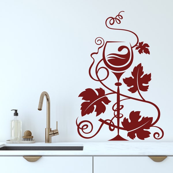 Wine Wall Decal Etsy