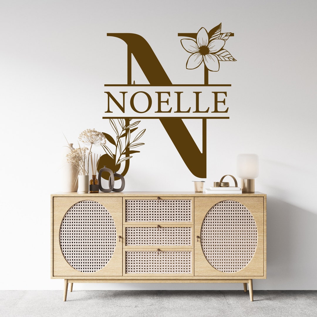 Personalized Name Wal Decal Letter Wall Decal Nursery Wall Decal Girl