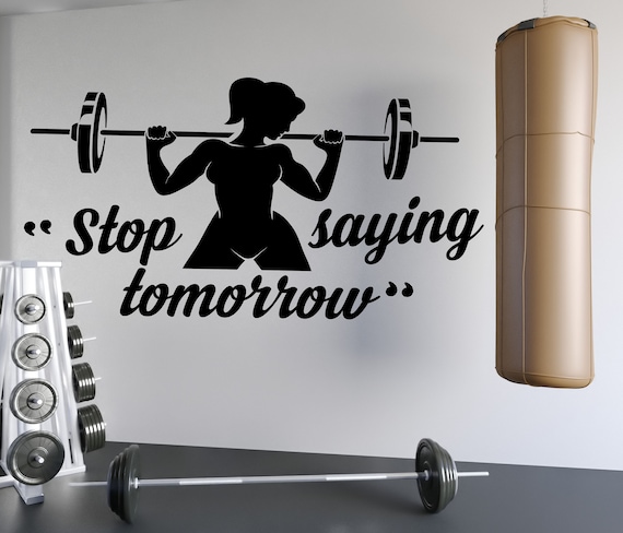 Fitness Quotes Girl Motivation Crossfi Women Decor Workout - Etsy