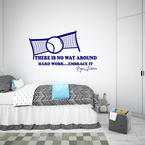 Tennis Wall Decal tennis Quotes Wall Art tennis Wall Sticker