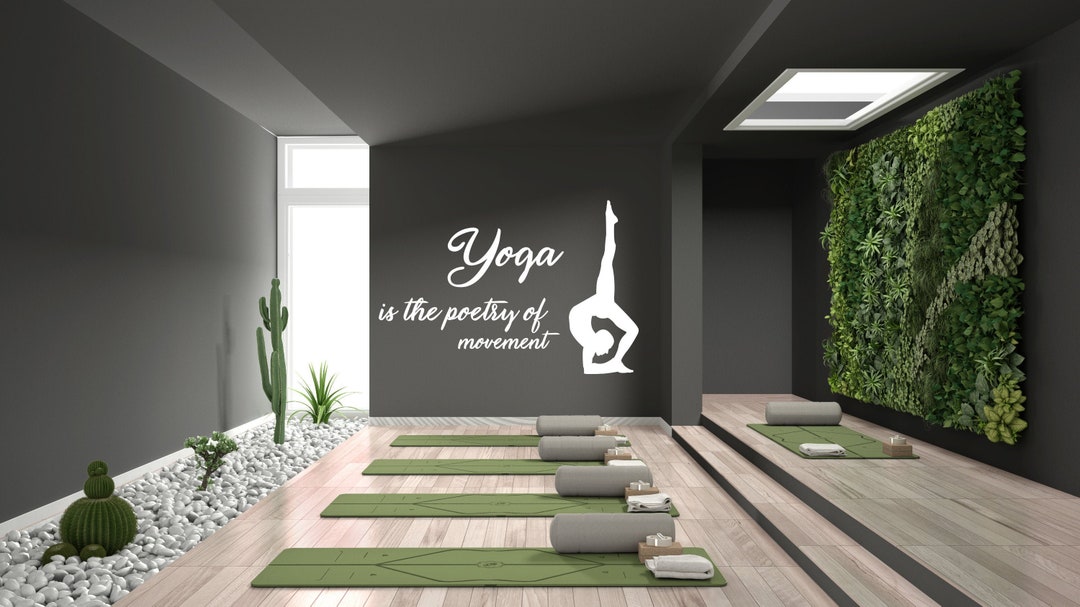 Yoga Wall Decal,yoga Quotes Wall Sticker,yoga Wall Art,meditation Wall