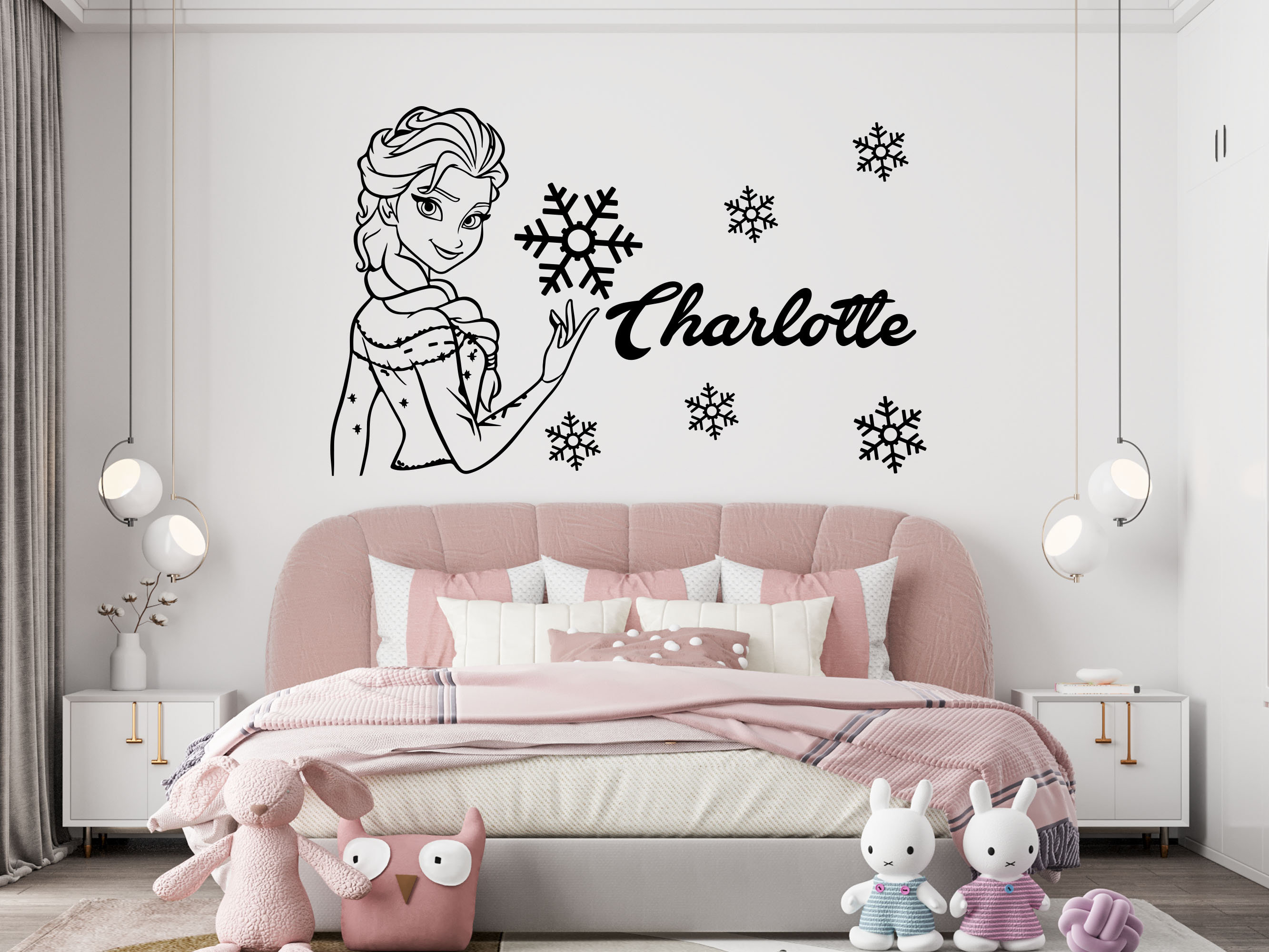  Wall Palz Disney Frozen 2 Wall Decals - Elsa Frozen Wall Decal  with 3D Augmented Reality Interaction - Frozen Bedroom Decor for Girls :  Tools & Home Improvement
