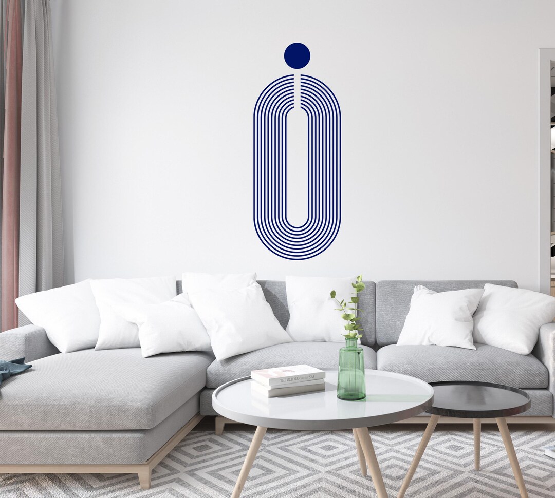 Murwall Geometric Wall Decals Soft Boho Style Arch Wall Stickers Room ...