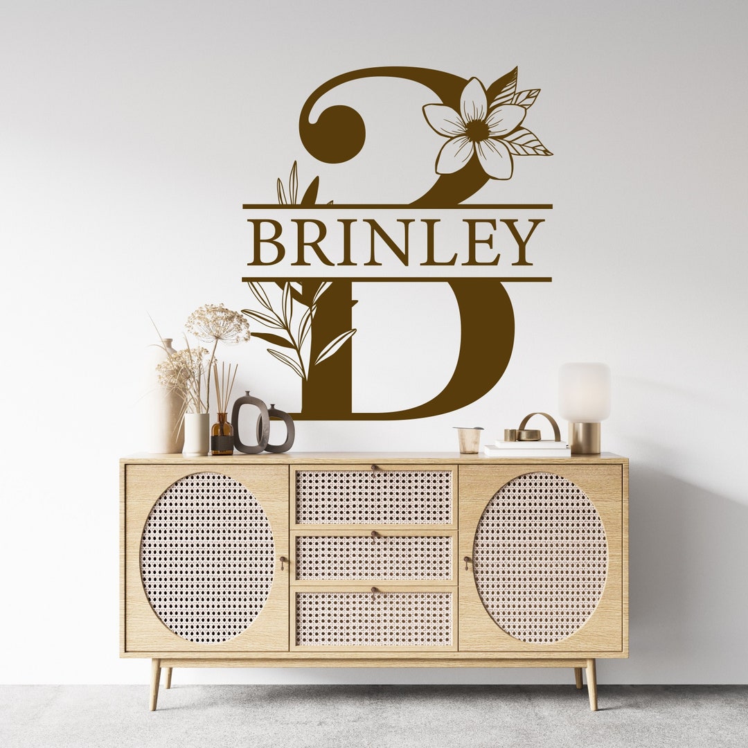 Personalized Name Wal Decal Letter Wall Decal Nursery Wall Decal Girl