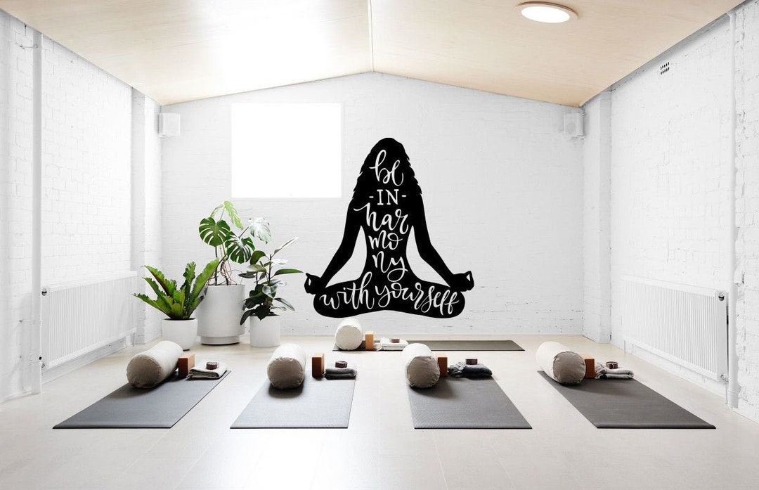 Yoga Wall Decal,yoga Quotes Wall Sticker,yoga Wall Art,meditation Wall ...