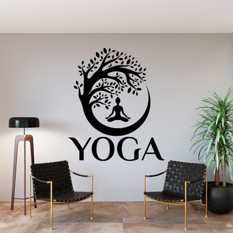 Yoga Wall Decal,yoga Quotes Wall Sticker,yoga Wall Art,meditation Wall ...