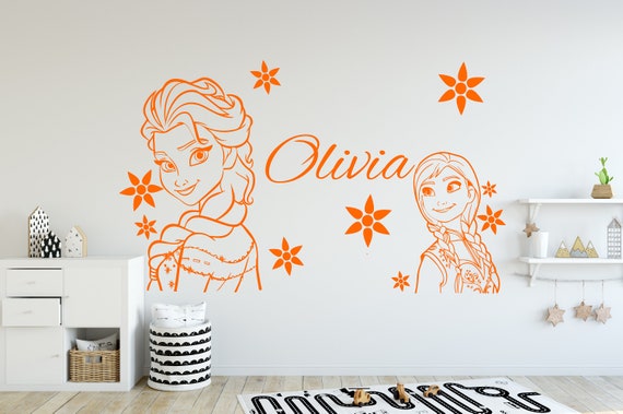 Personalisierter Wandtattoos Elsa Anna Queen, Prinzessin Elsa Aufkleber,  Frozen Elsa und Anna Wandtattoos, Kinderzimmer Wandtattoos NU0015 - Etsy  Österreich | Wandtattoos