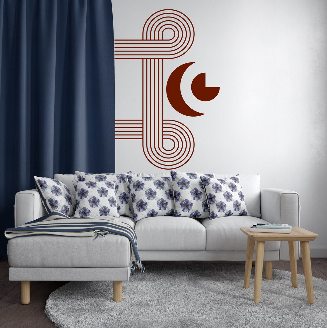 Murwall Geometric Wall Decals Soft Boho Style Arch Wall Stickers Room ...