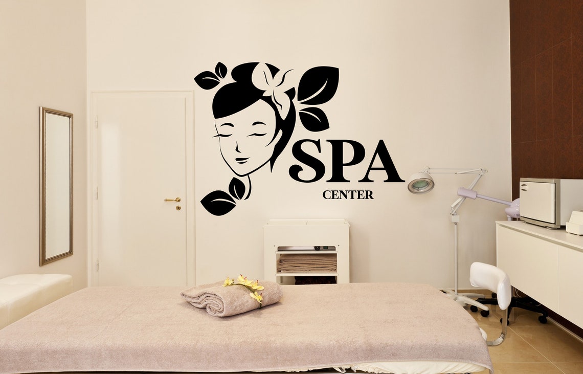 Spa Salon Wall DecalSpa Center Wall ArtSpa Center Etsy