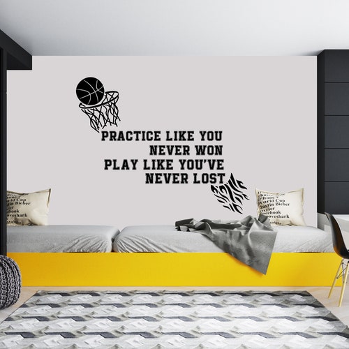 Michael Jordan Quote Wall Decal Basketball Poster Sport Gift Etsy