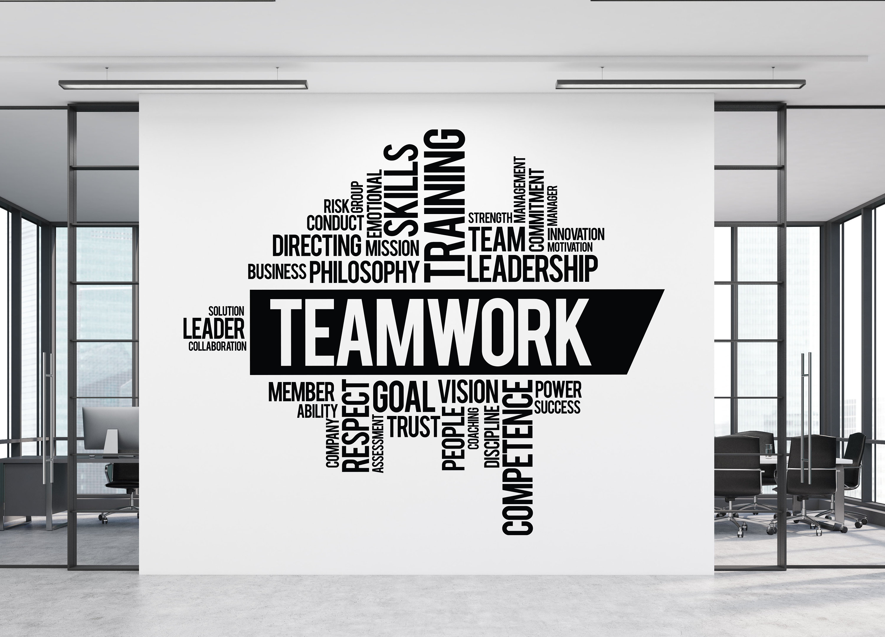 Teamwork Wall Decaloffice Wall Artteamwork Quote Wall Etsy Canada