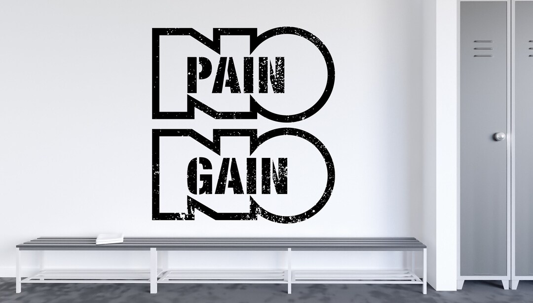Fitness Quotes-no Pain No Gain Quotes Workout Power Art - Etsy