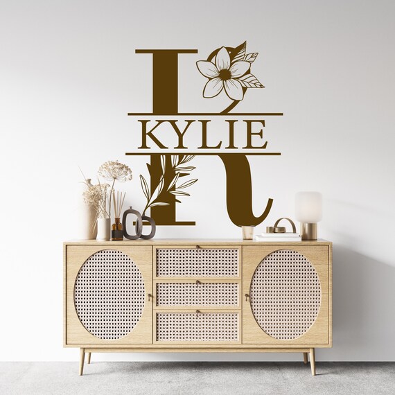 Personalized Name Wal Decal Letter Wall Decal Nursery Wall Etsy