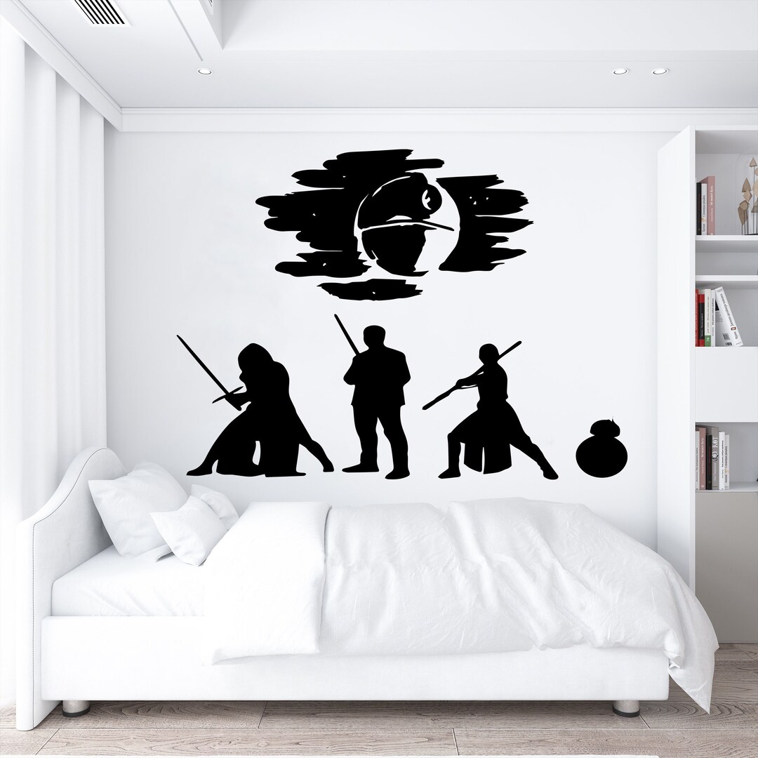 Star Wars Wall Decal ,star Wars Wall Sticker ,death Star Wall Decal