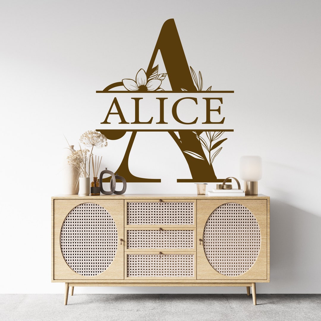 Personalized Name Wal Decal Letter Wall Decal Nursery Wall Decal Girl
