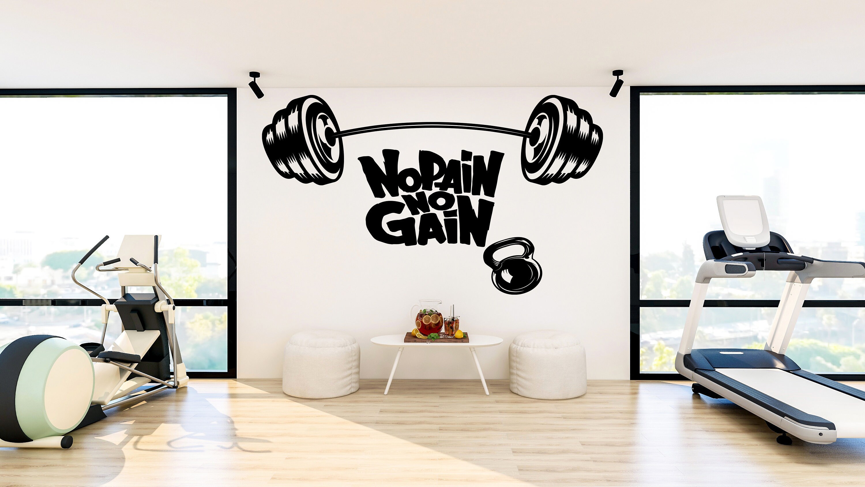 Gym Wall DecalGym Wall ArtFitness Wall QuotesCrossfit Wall | Etsy