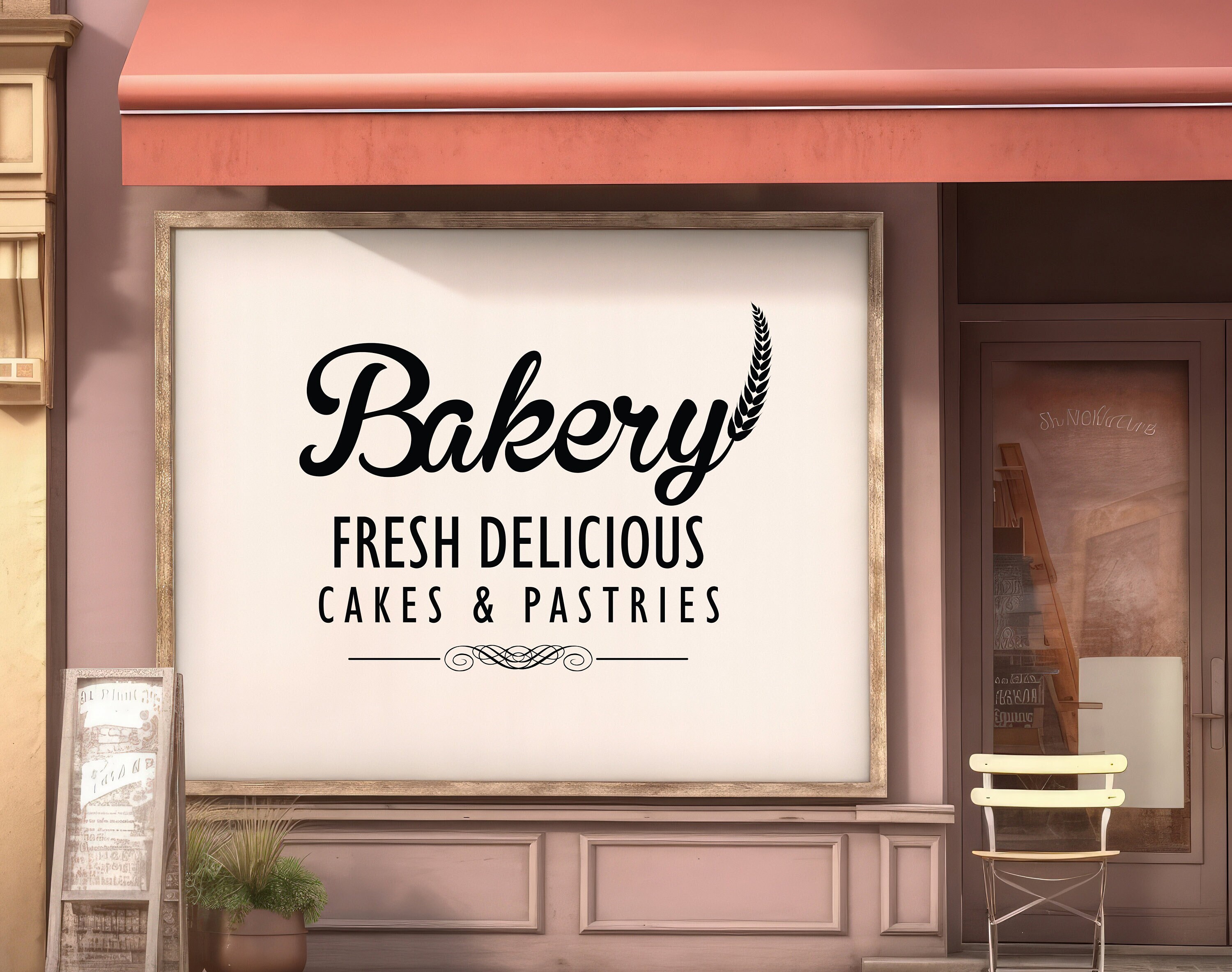 Bakery Wall Decal,backing Wall Art,art Backery Wall Sticker,fresh Bread ...