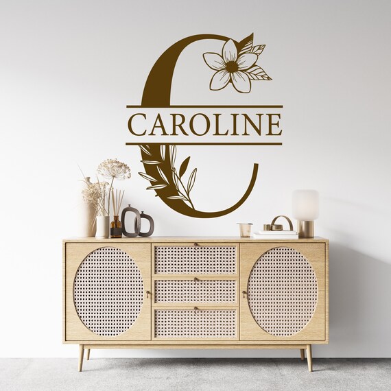 Personalized Name Wal Decal Letter Wall Decal Nursery Wall Etsy