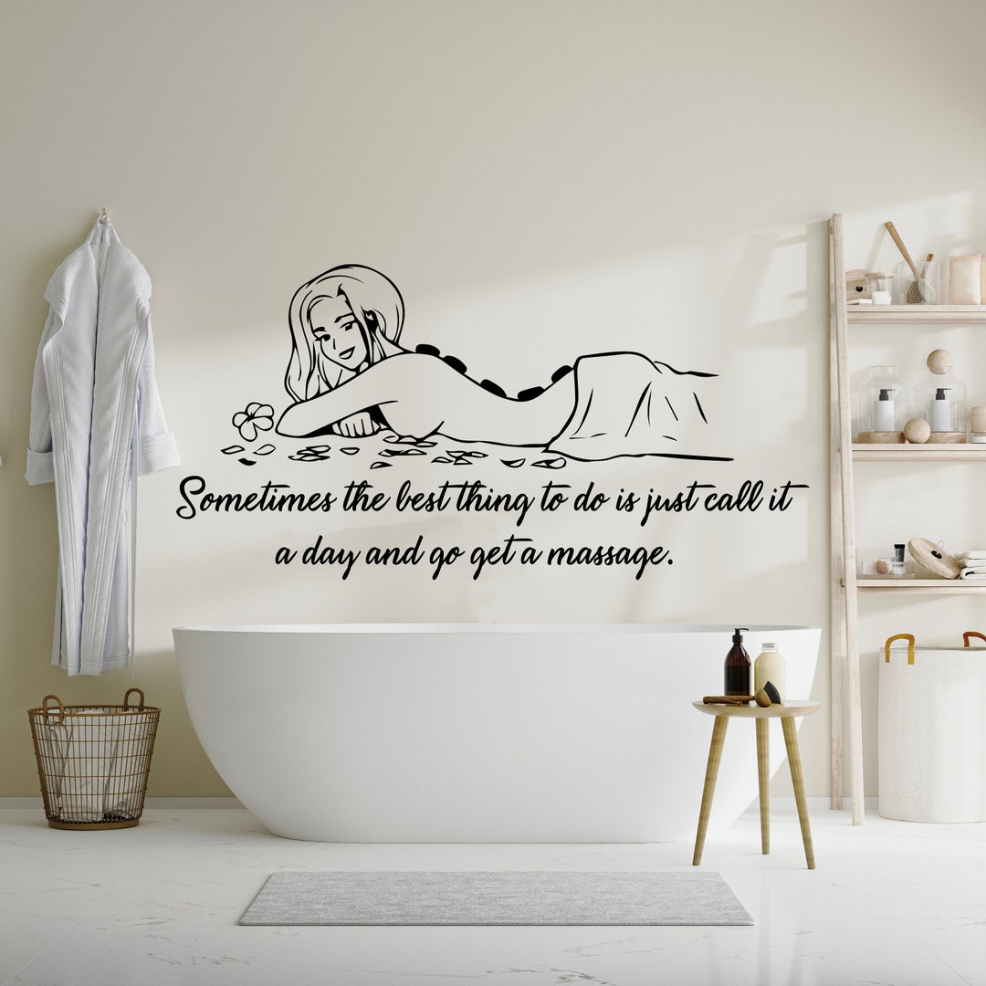 Spa Quotes Wall Decals Spa Therapy Beauty Decal Vinyl Sticker SPA ...