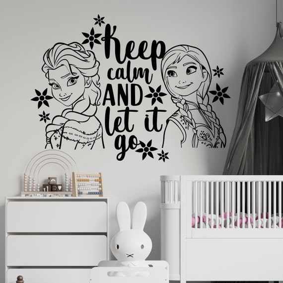 Anna Prinzessin Personalisierter Kinderzimmer Frozen Wandtattoos Wandtattoos, NU0005 Aufkleber, Elsa Elsa Wandtattoos Elsa Queen, Anna und