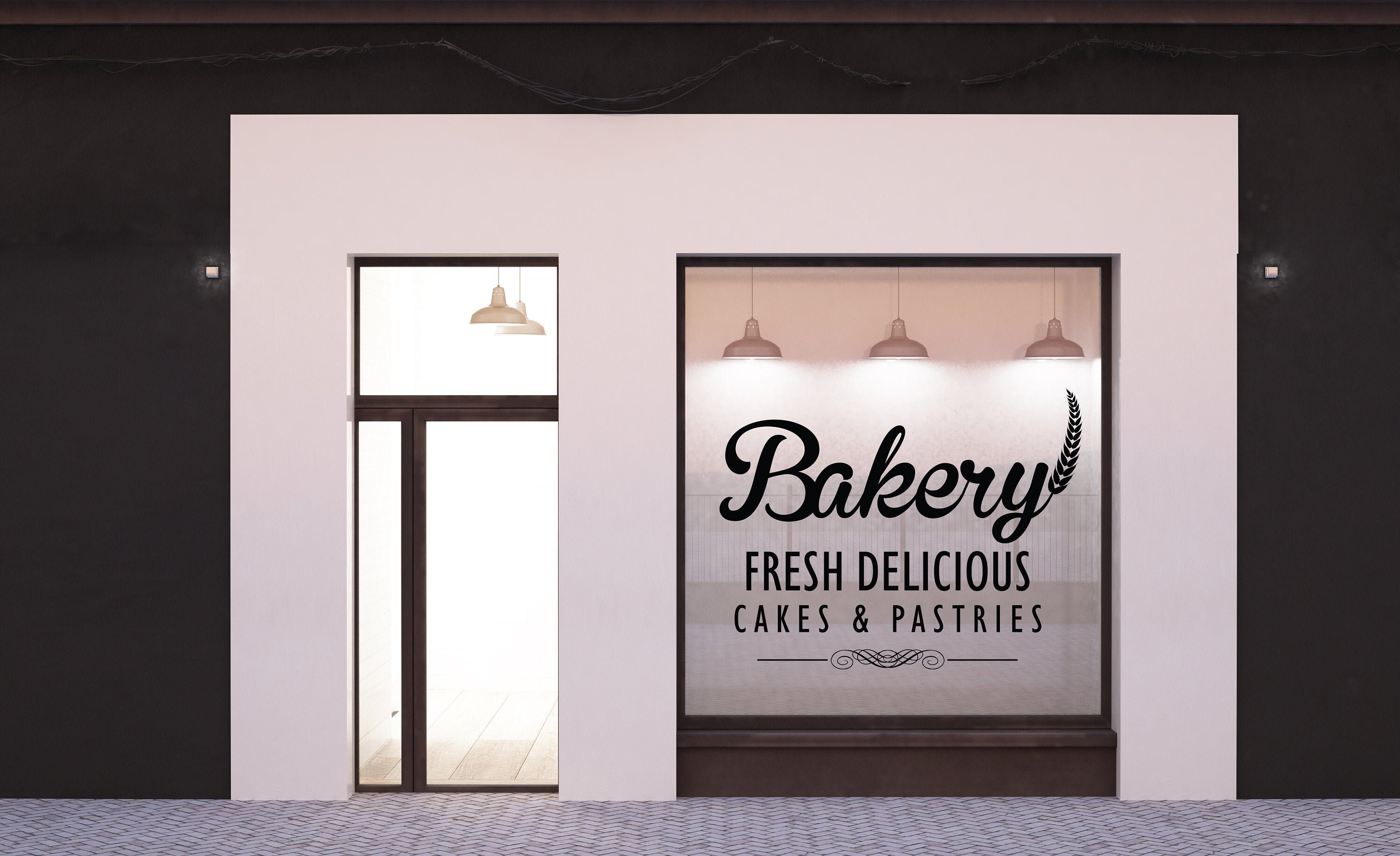 Bakery Wall Decal,backing Wall Art,art Backery Wall Sticker,fresh Bread ...