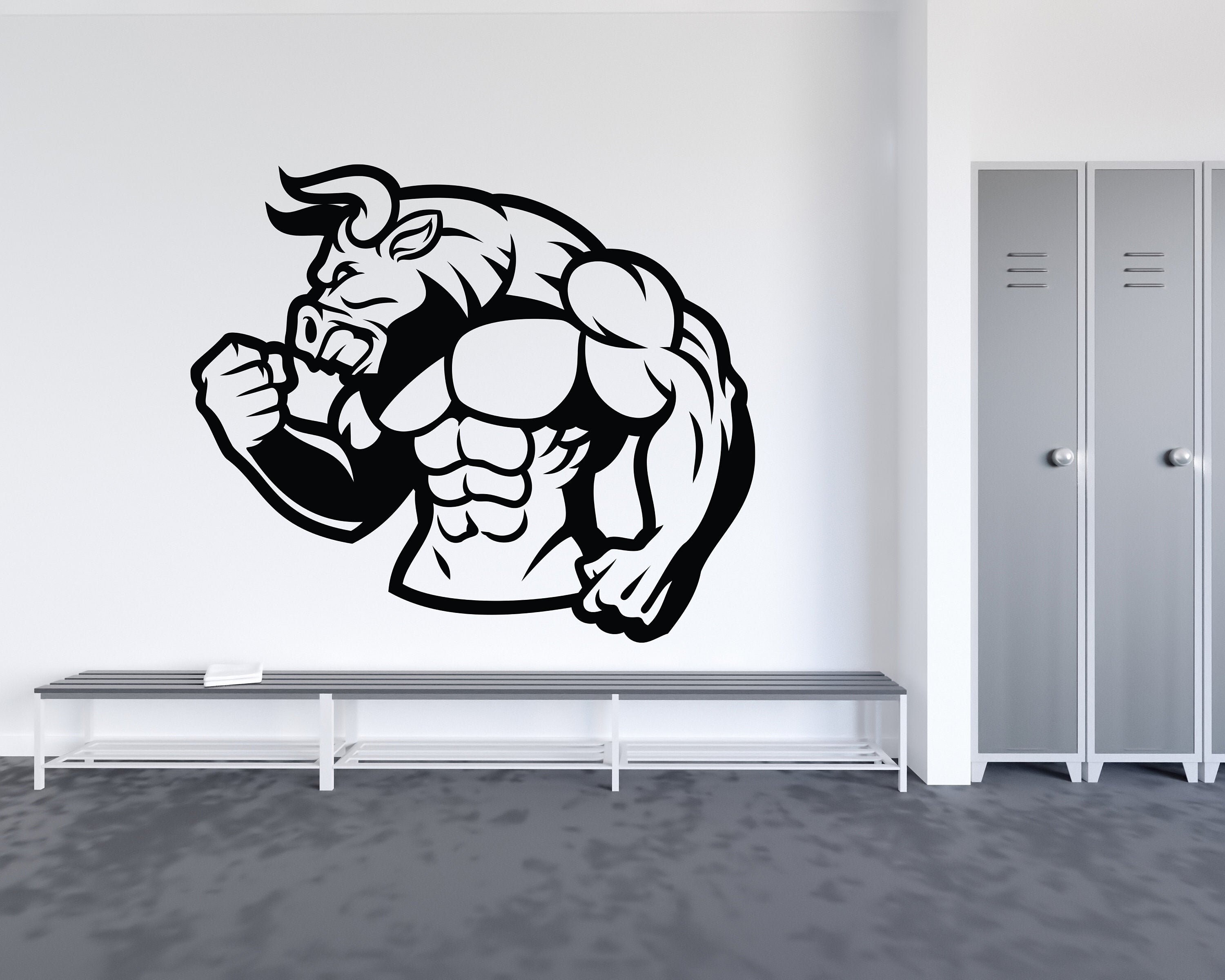 Gym Wall DecalGym Wall ArtFitness Wall QuotesCrossfit Wall | Etsy