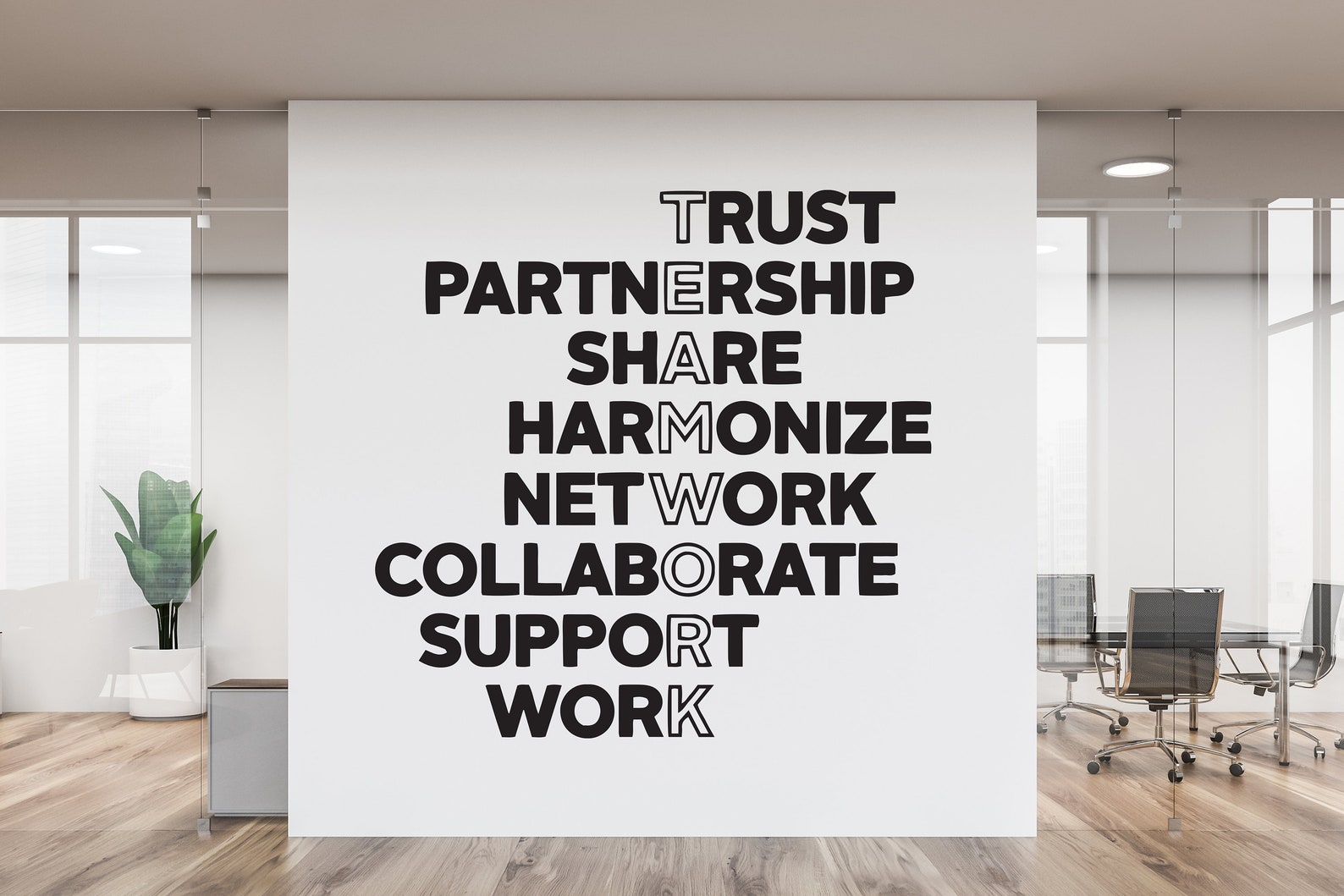 Teamwork Wall Decaloffice Wall Artteamwork Quote Wall Etsy