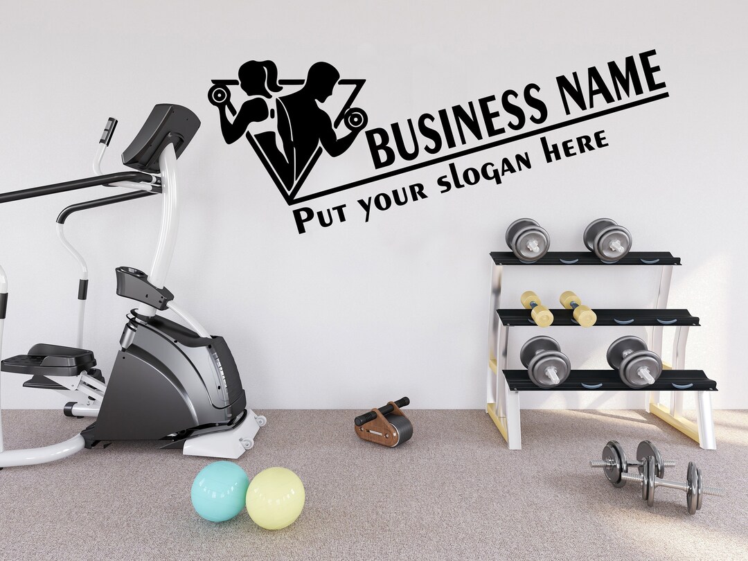 Gym Wall Decalgym Wall Artfitness Wall Quotescrossfit Wall Etsy