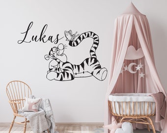 Personalized Name Wall Decal ,Kids Personalized Wall Decal, Nursery Wall Sticker,Winnie the Pooh Wall Decal, Kids Wall Sticker PER0019