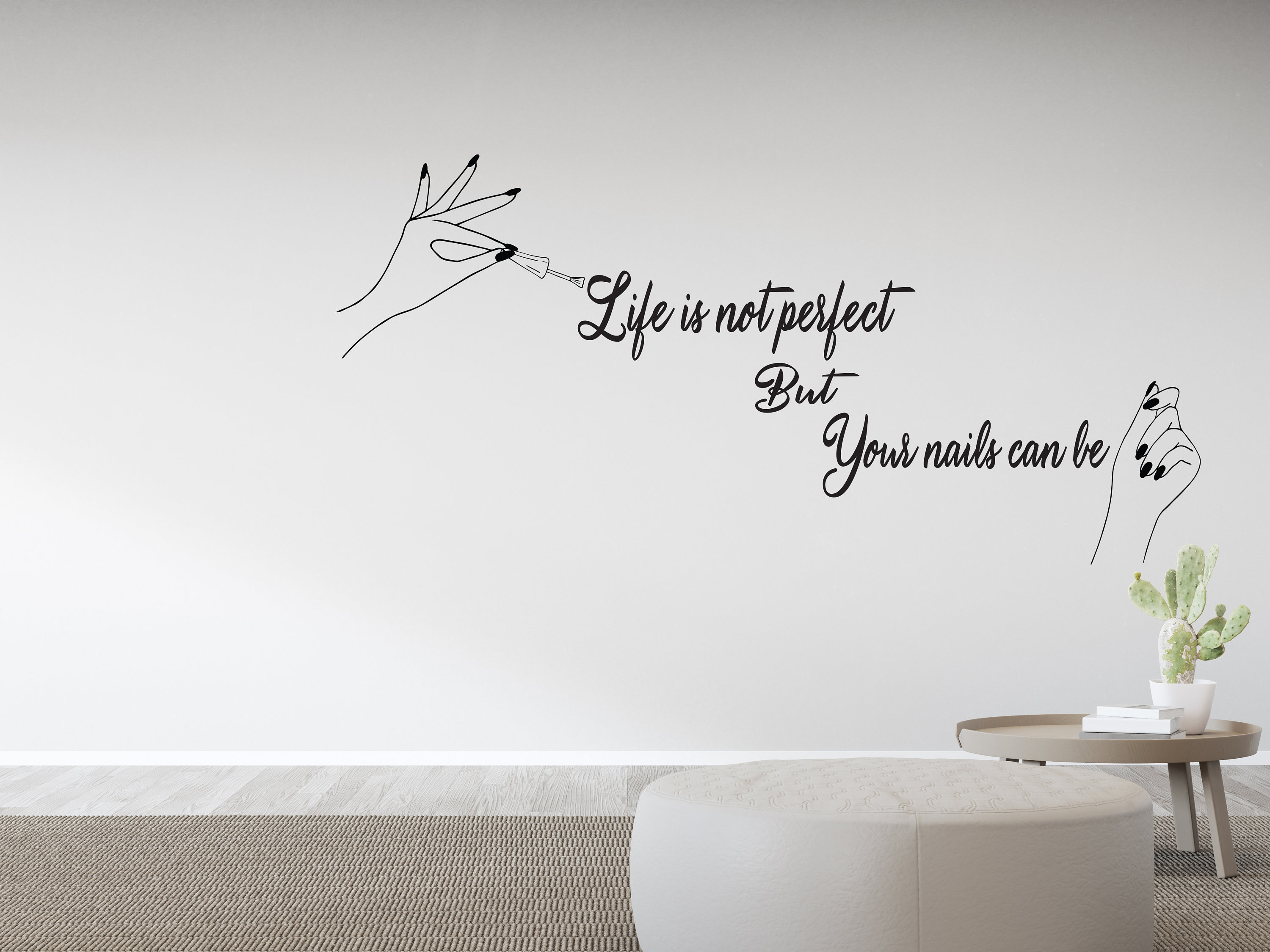 Buy Im Not Perfect but My Nails Are Wall Decal,nails Studio Wall Decor,nails  Wall Art,nails Wall Sticker,vinyl Letter,window Sticker BT0082 Online in  India - Etsy