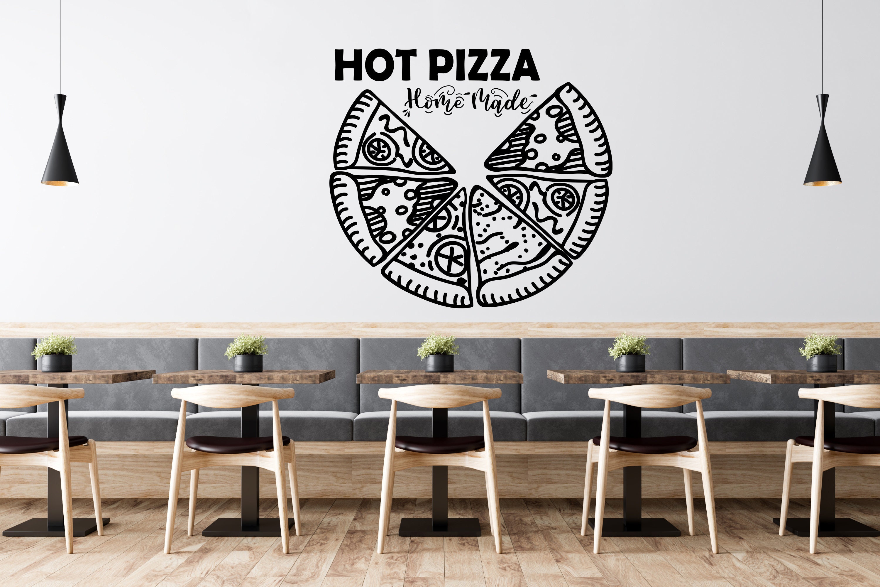 Pizza Wall DecalPizza Shop Wall ArtPizza Restaurant Wall Etsy