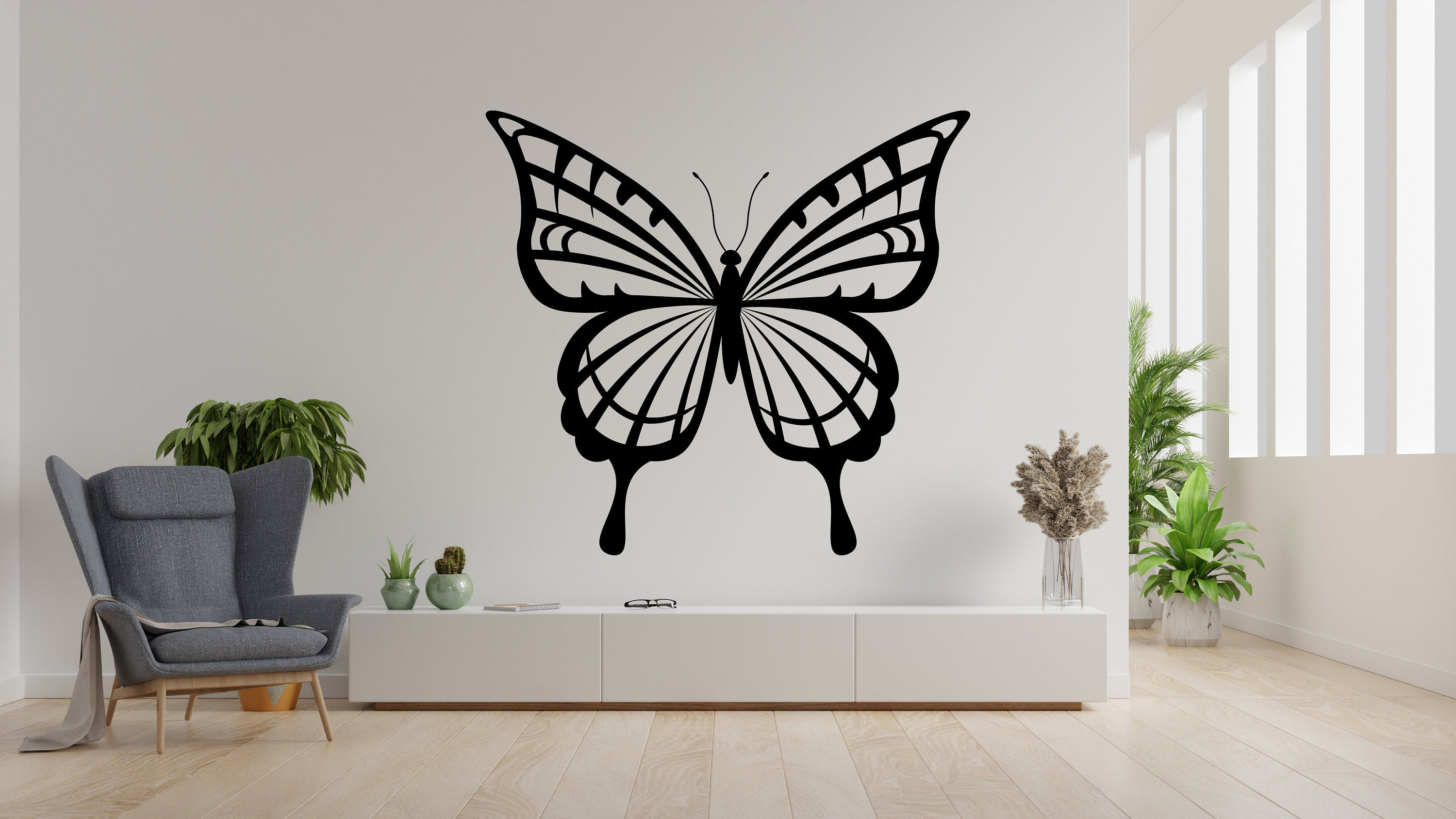 ornament with butterfly butterfly decals for walls - TenStickers