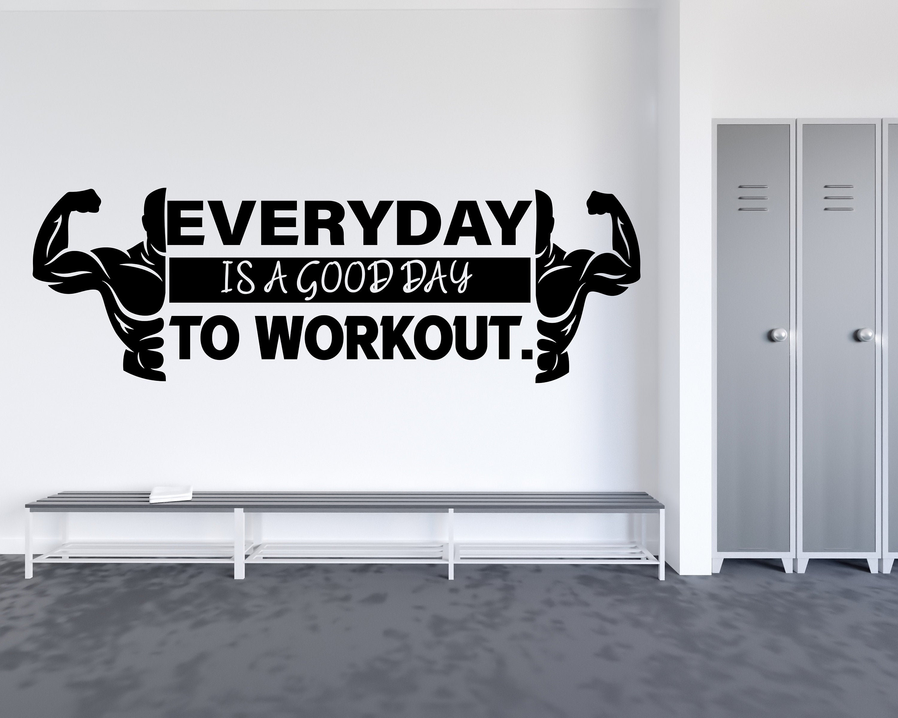 Gym Wall DecalGym Wall ArtFitness Wall QuotesCrossfit Wall Etsy