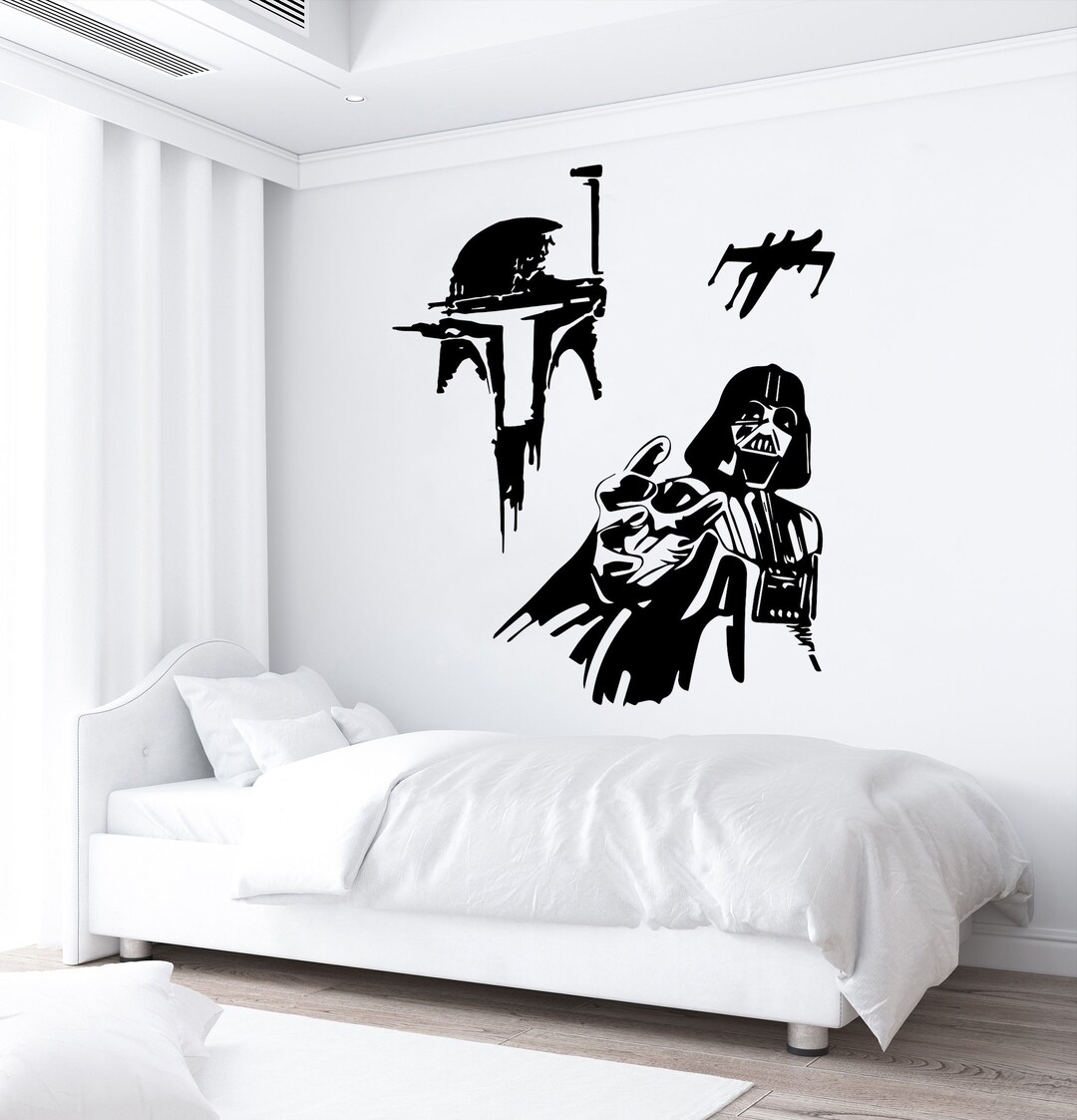 Darth Vader Star Wars Wall Decal ,star Wars Wall Sticker ,death Star