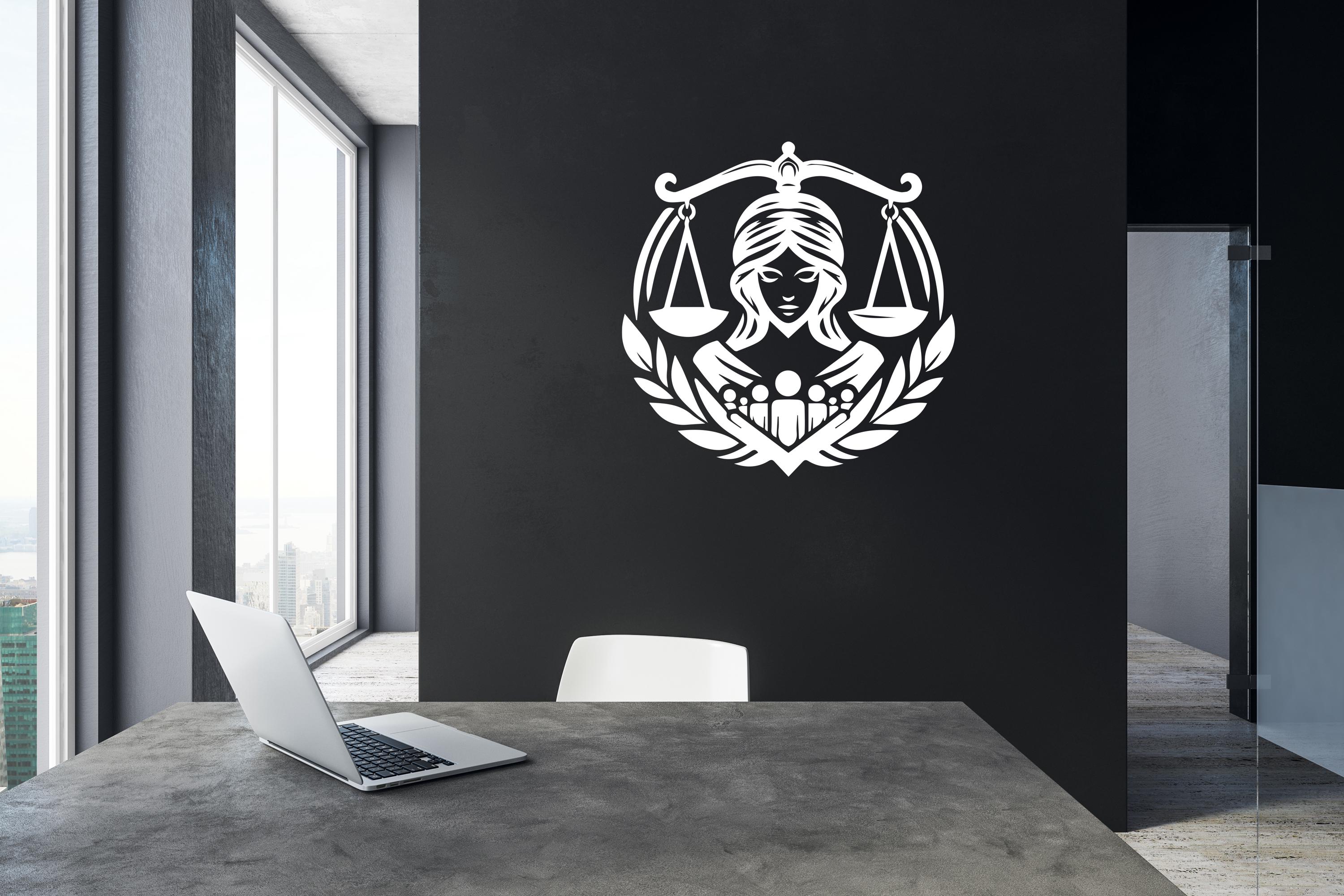 Law Firm Wall Decal,law Wall Decal,office Wall Sticker,advocate Wall ...