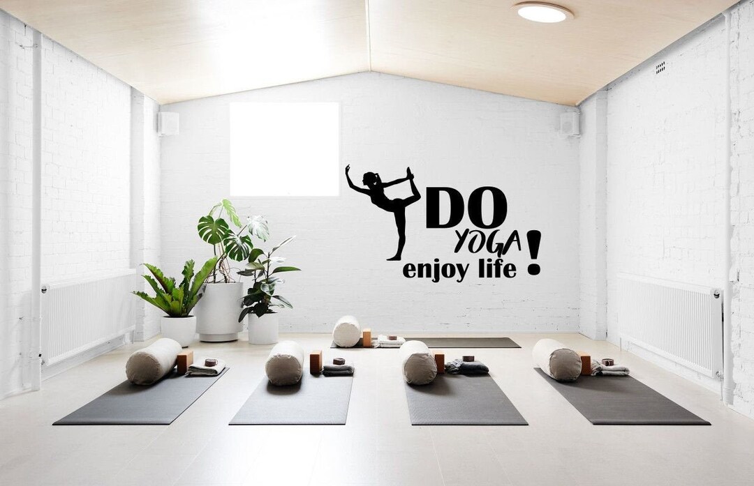 Yoga Wall Decal,yoga Quotes Wall Sticker,yoga Wall Art,meditation Wall