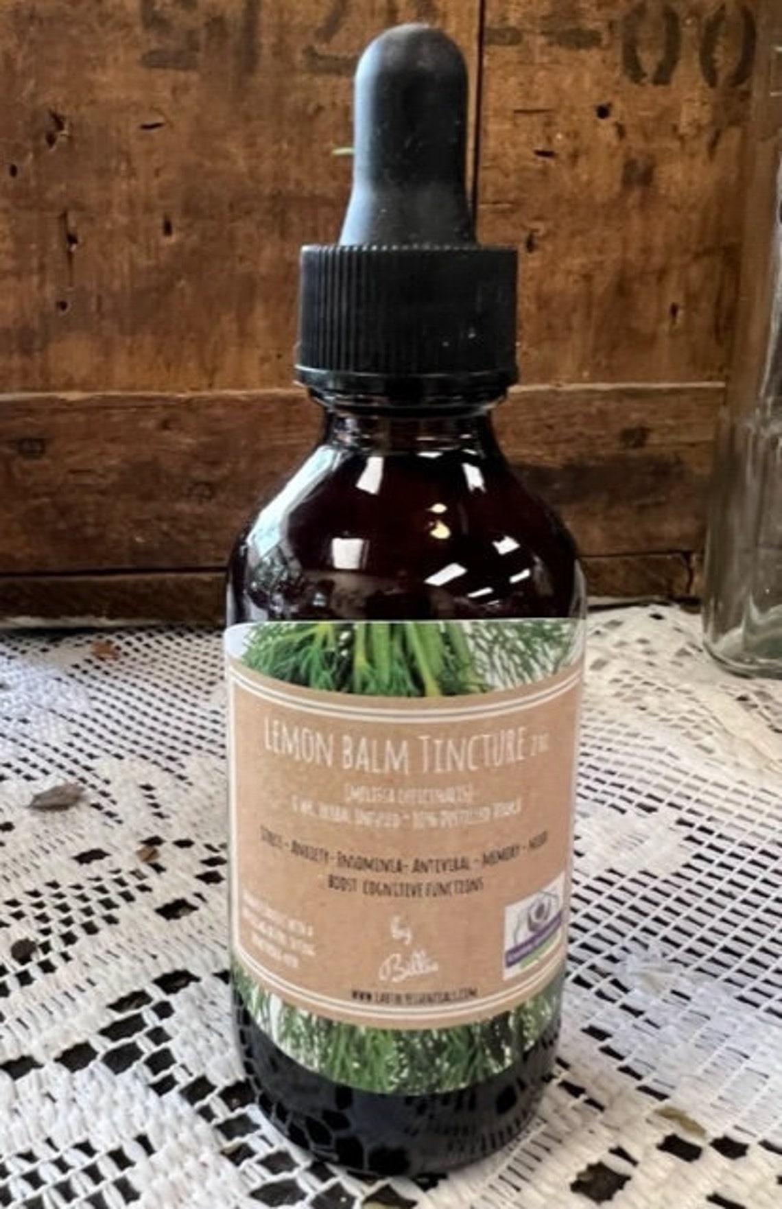 Lemon Balm Tincture. Nature's Xanax Natural Sedative, Anxiety, Insomnia