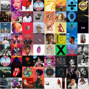 100 Album Cover Hip-hop/pop/rap/rock Wall Collage Digital | Etsy
