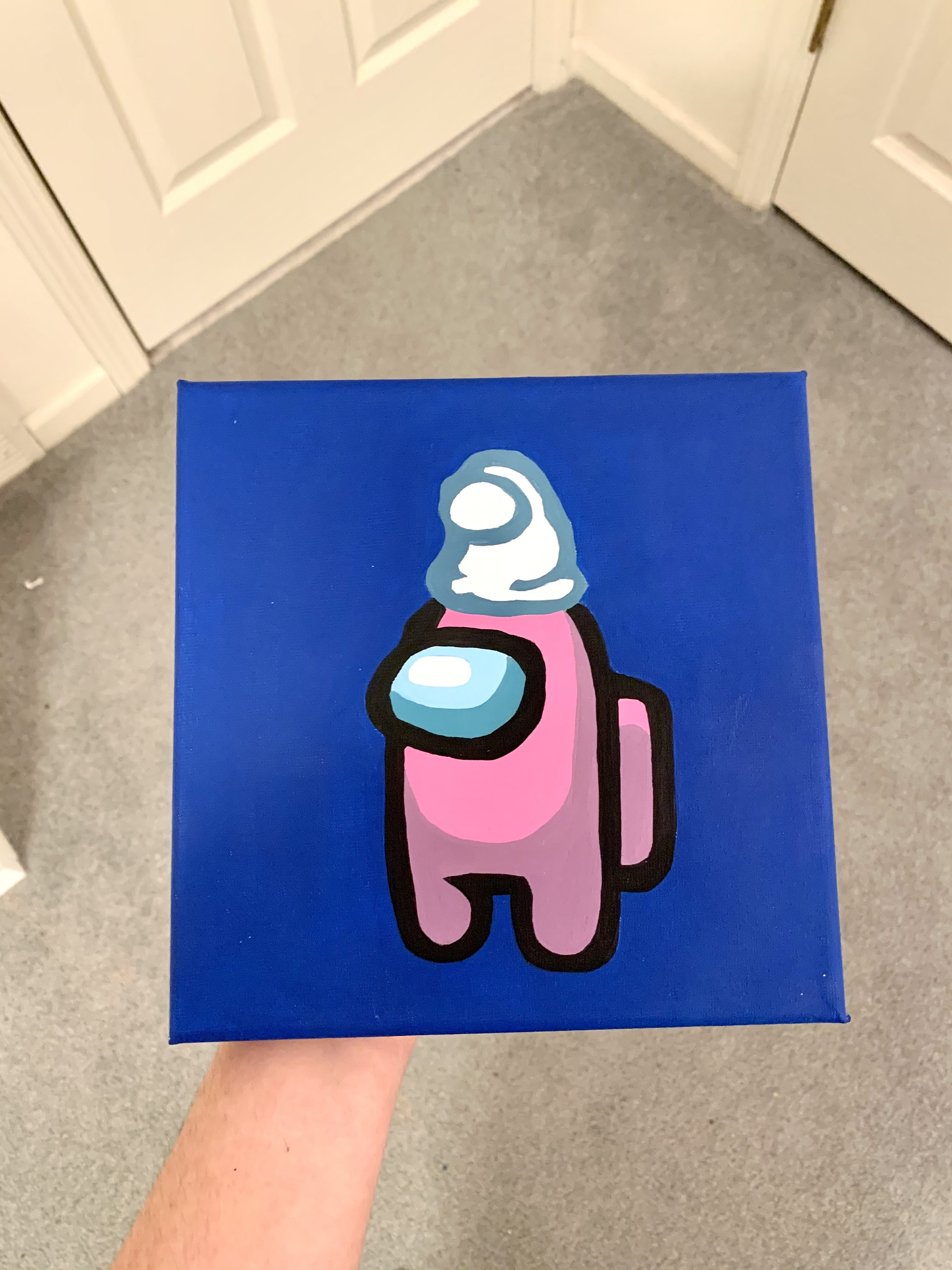 Among Us Custom Acrylic Handmade Painting Etsy