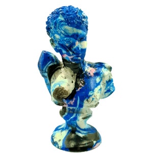 Hermes god colorful bust-greek mythology